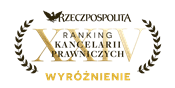 Wyróżnienie w kategorii Ochrony prywatności i danych osobowych wg. XXIV Rankingu Kancelarii Prawnych Rzeczpospolitej
